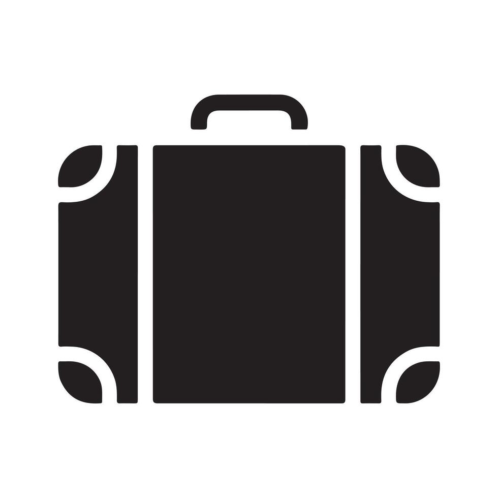 Baggage and luggage symbol illustration. vector