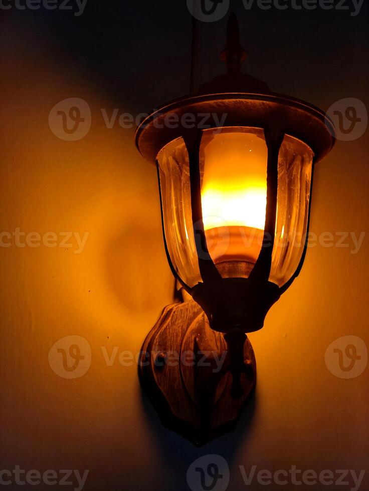 outdoor vintage lamp decoration. street lighting. photo