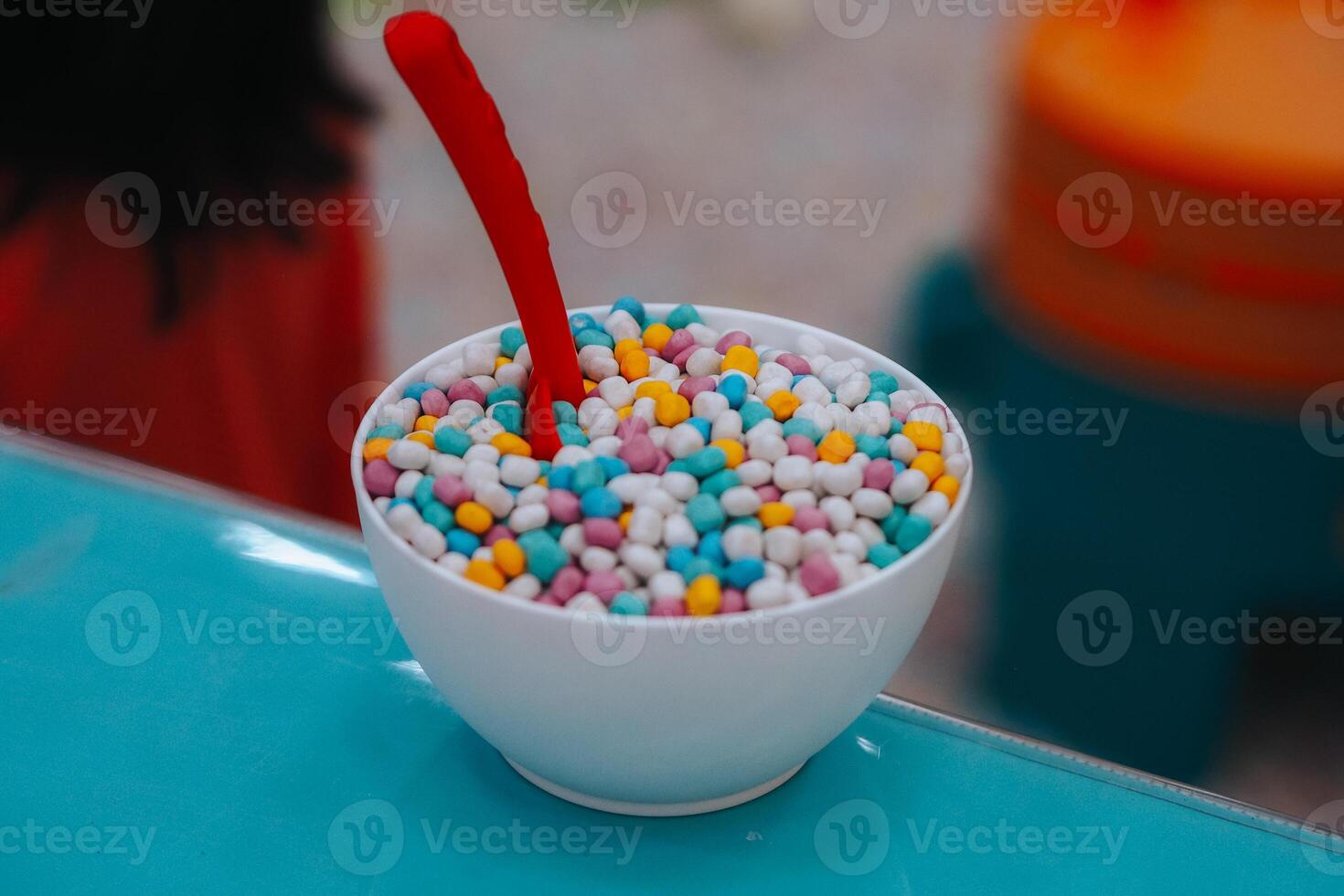 porcelain sand in bowl photo