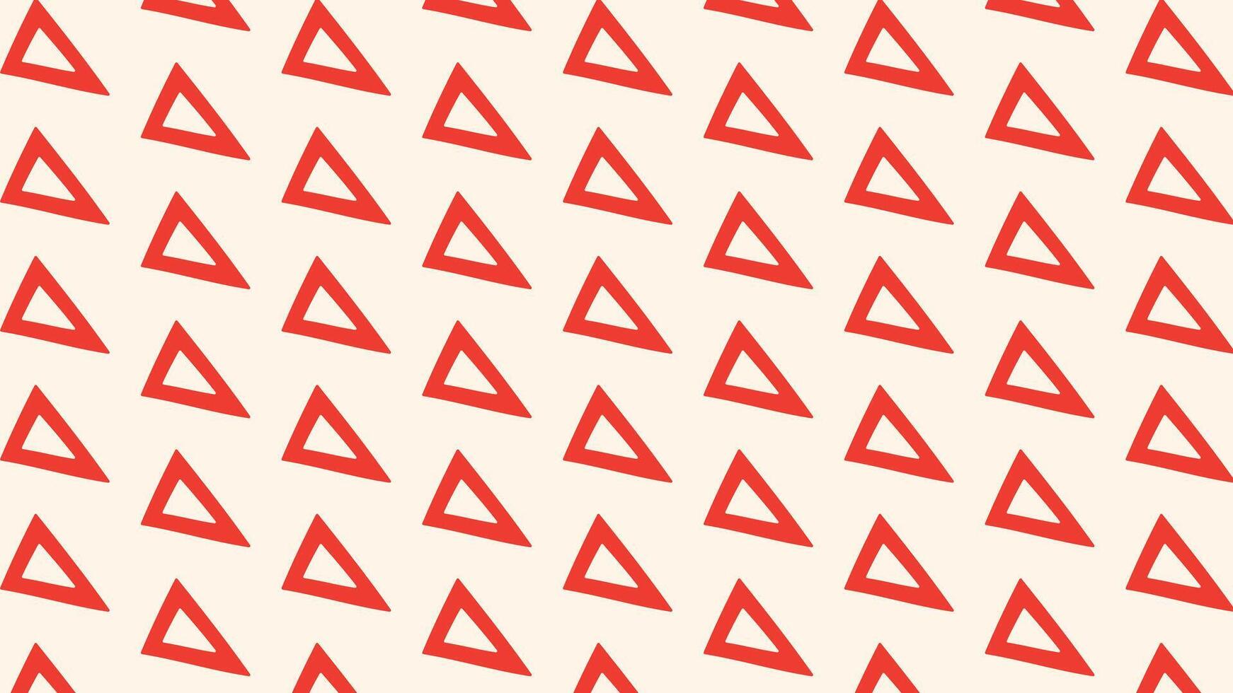 Red triangle ruler pattern graphic seamless texture for geometry and architecture mood. vector