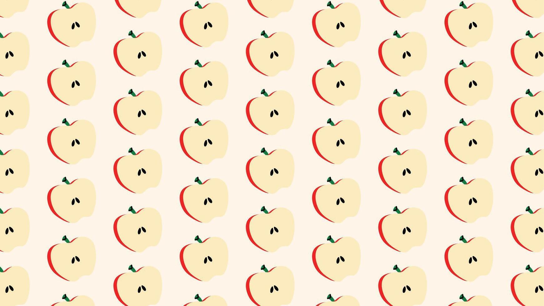 Peach repeat pattern soft pastel fruit for summer textile and packaging. vector