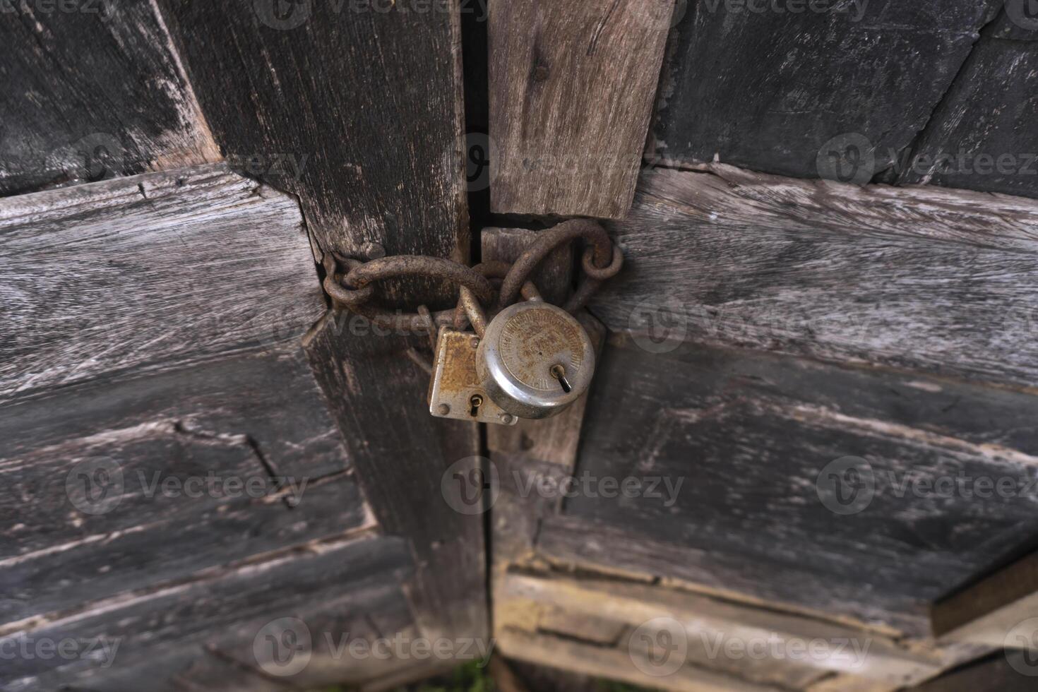 The door has been locked for a long time. photo