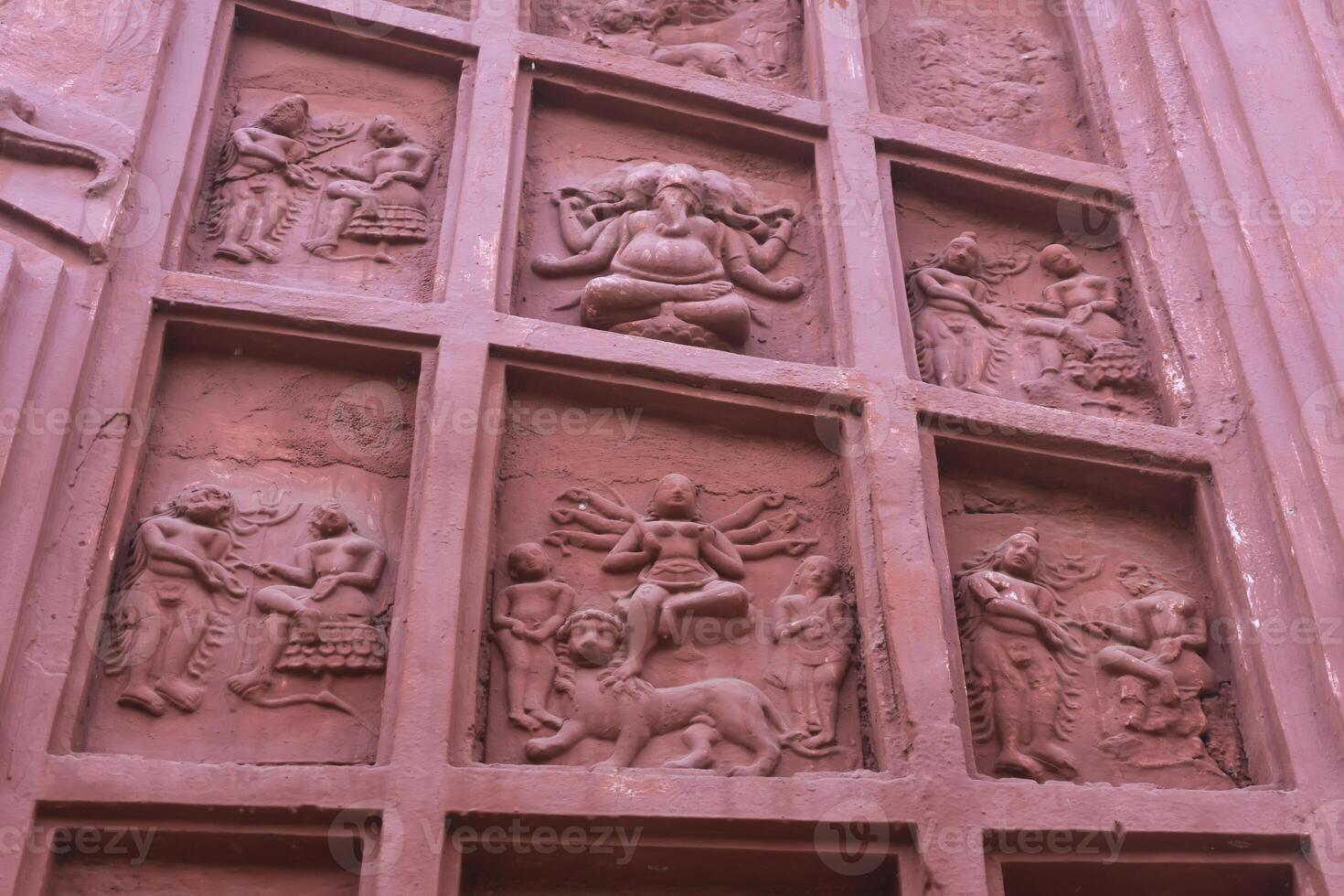 The red brick architecture is evident on the outer walls of this temple which the social system, culture and civilization of that time blossomed.Currently, the paintings are almost destroyed. photo