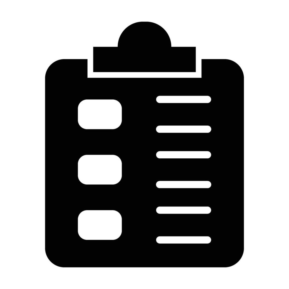 Task Line Icon Design vector