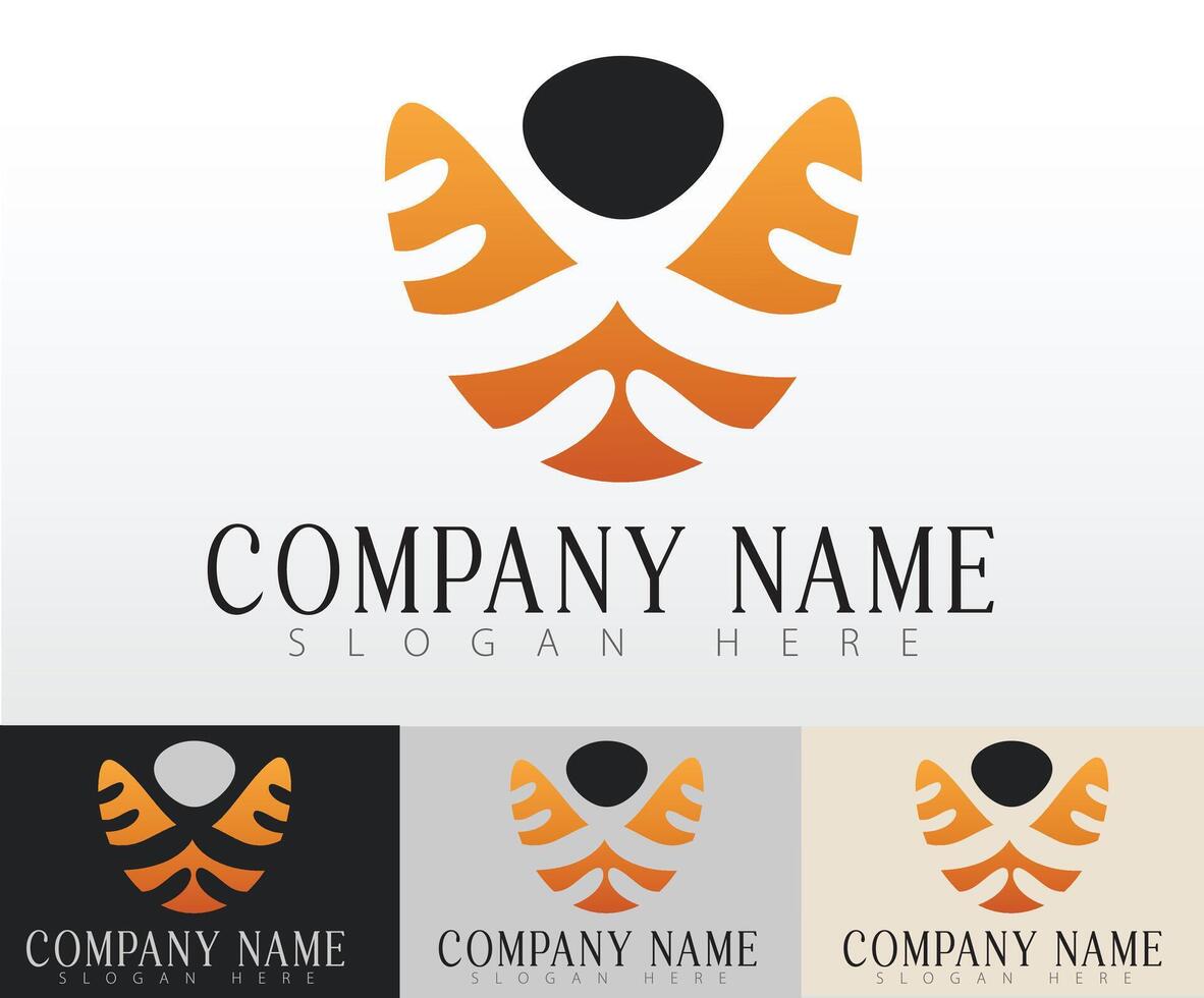 A versatile and creative logo layout built for business identities vector