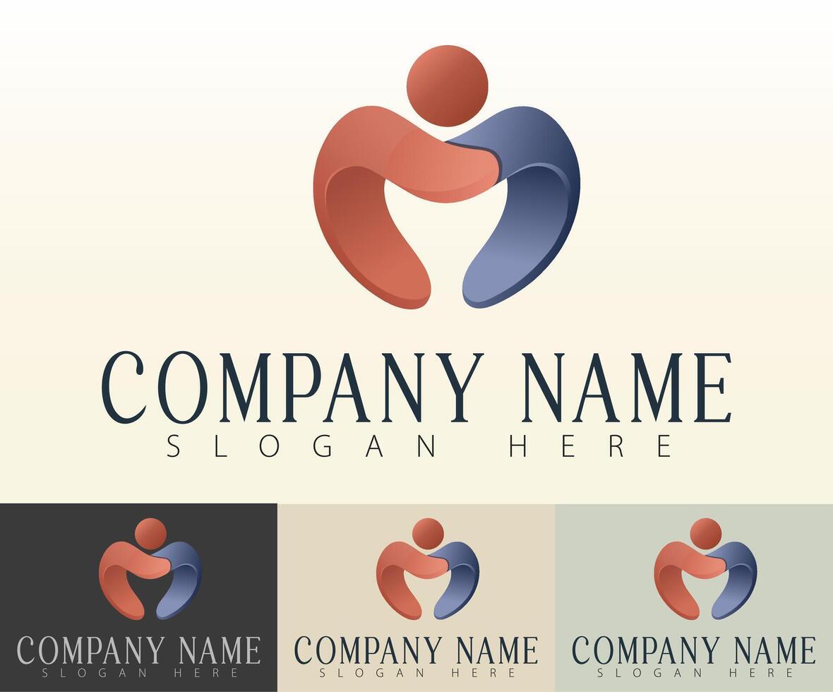 A logo featuring modern elegance and visual harmony. vector