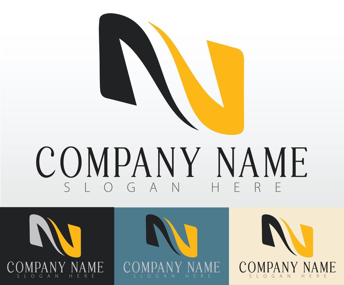 A logo idea concept that works across a variety of business types. vector