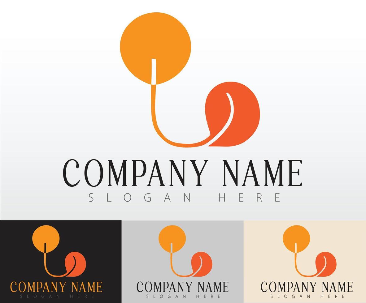 A creative logo template for a business. vector