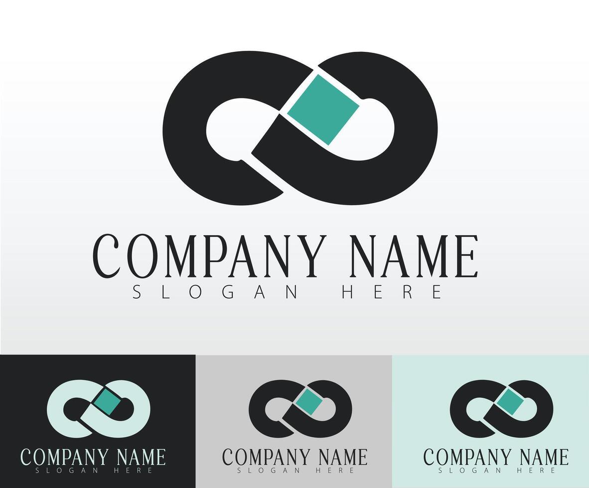 A logo concept template created to reflect professionalism and brand values. vector