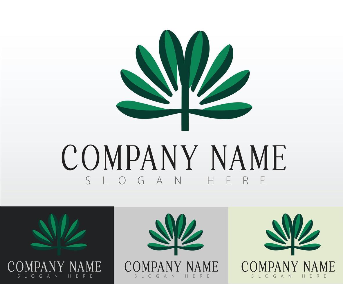 A minimalist logo designed for fresh and organic food companies. vector