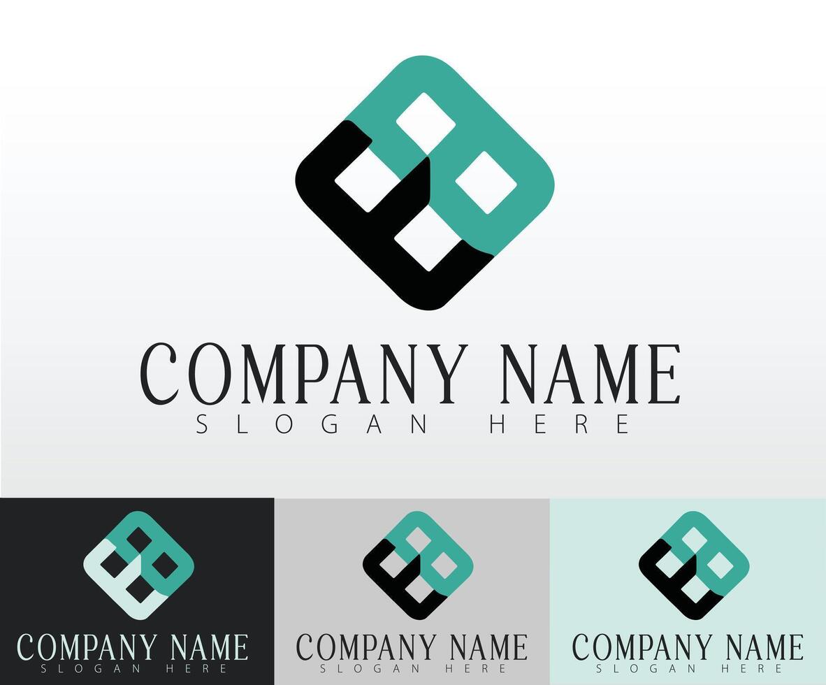 A logo template design concept for both startups and established businesses. vector