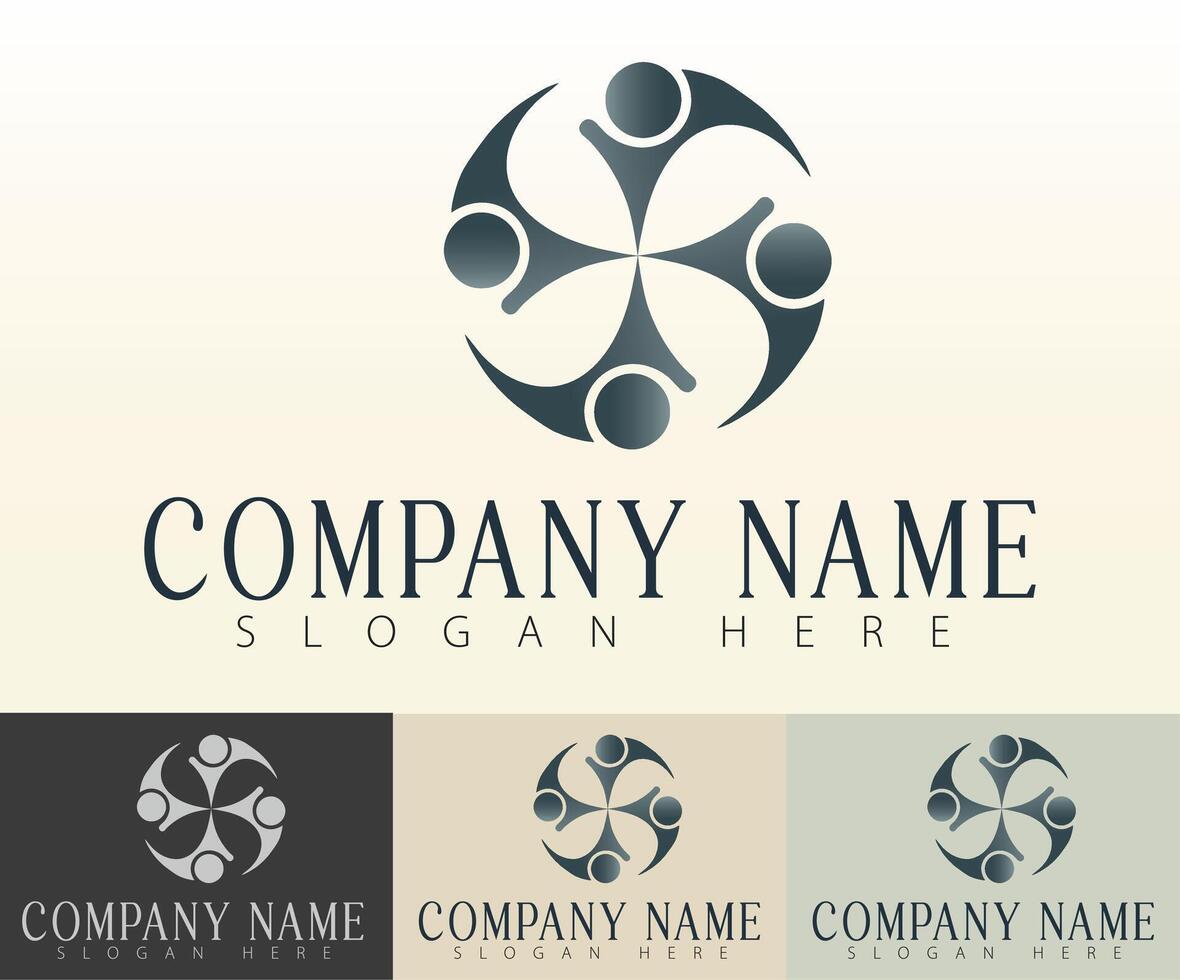 A polished, modern logo for forward-thinking businesses. vector