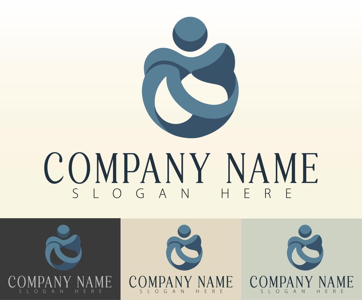 A futuristic yet simple business logo design. vector