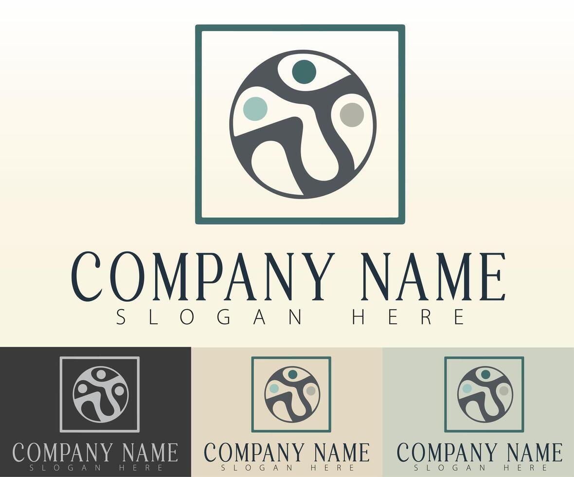 A professional logo with unified visual elements. vector
