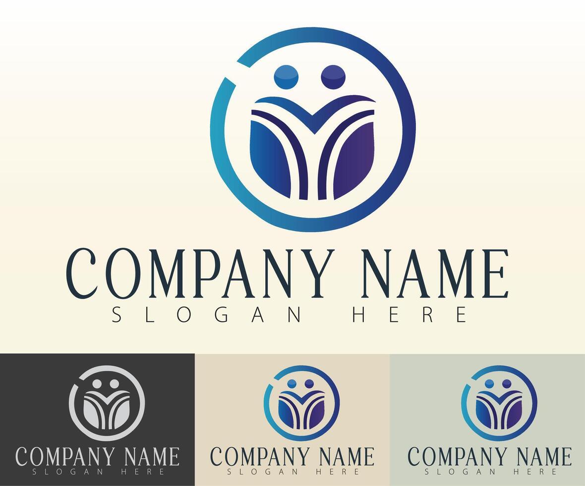 Perfect logo for a modern business seeking unity and clarity. vector