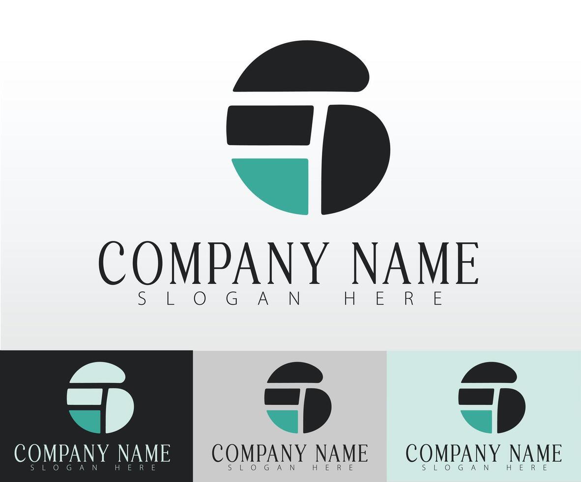 A sleek logo template concept tailored for effective business branding. vector