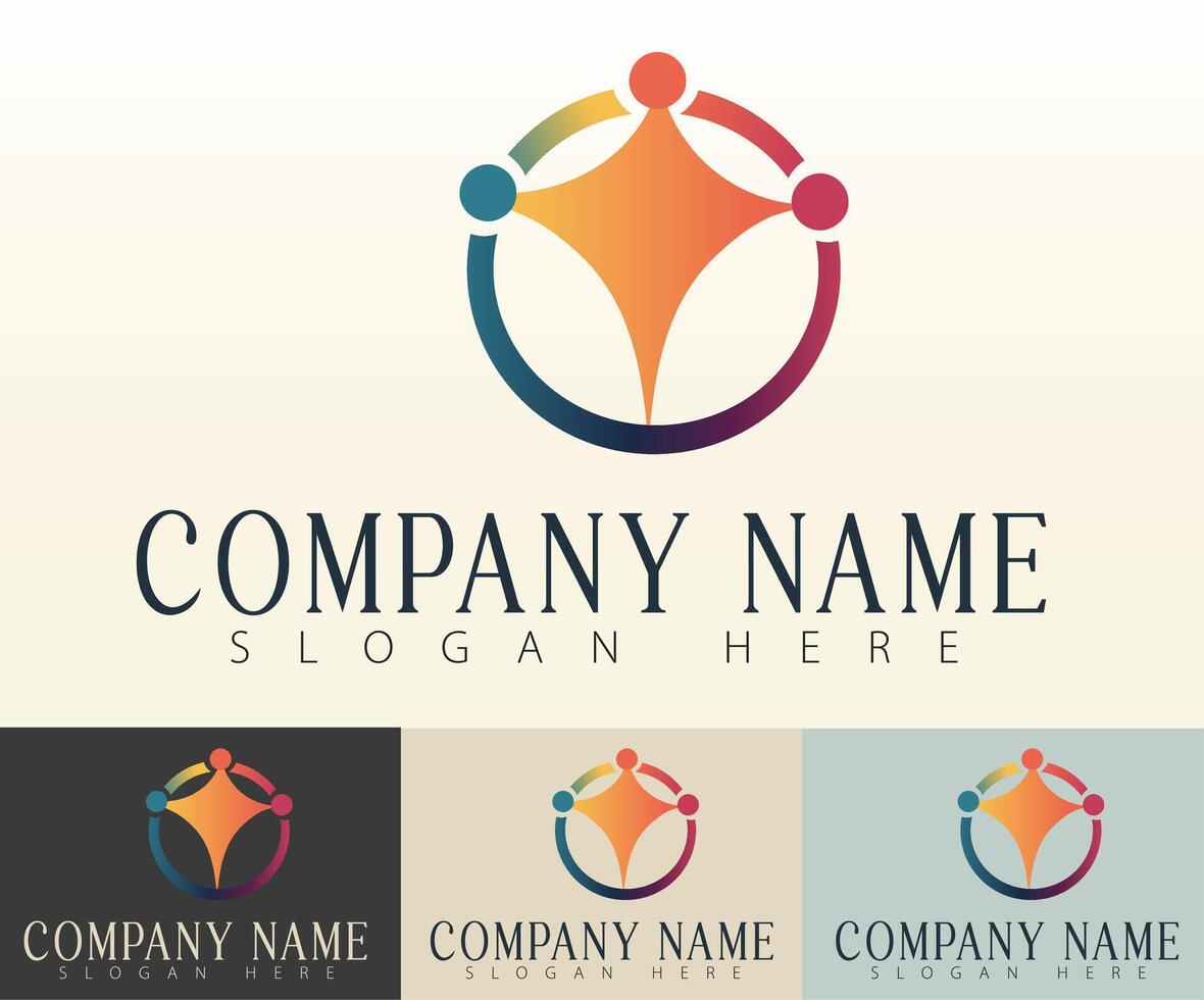 Perfect for companies built on unity and cooperation. vector