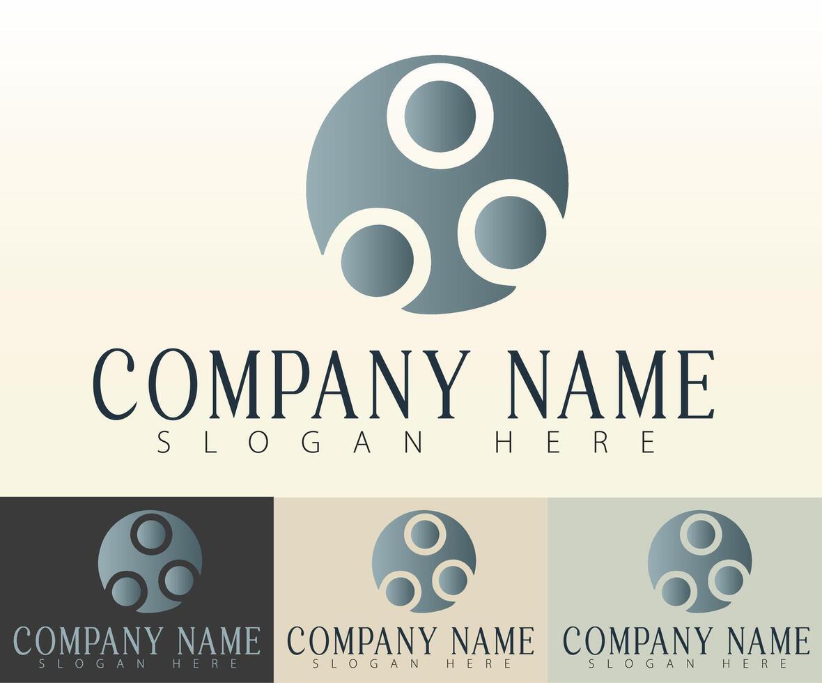 A versatile logo ideal for corporate or startup branding. vector