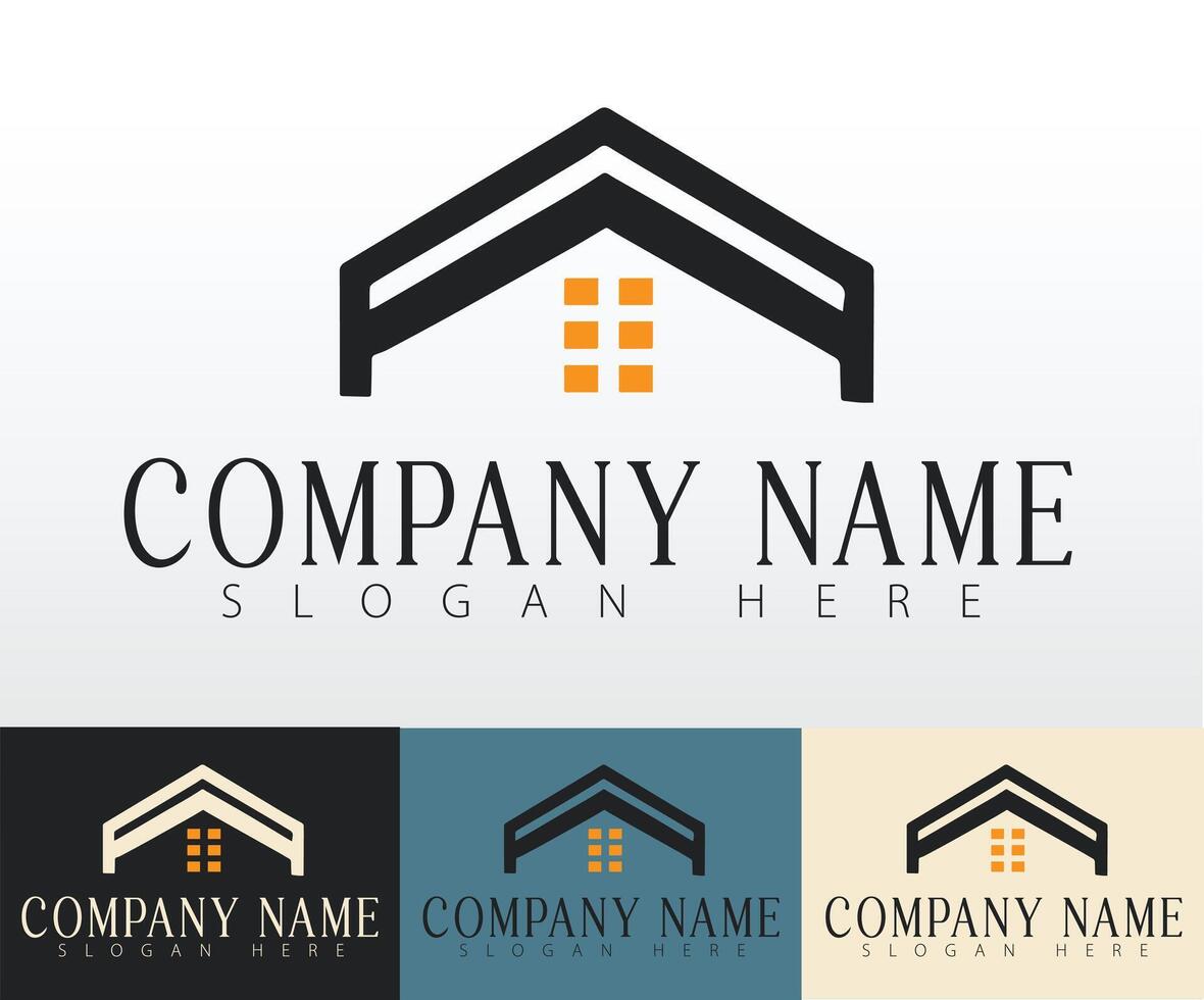 A branding friendly real estate logo concept. vector