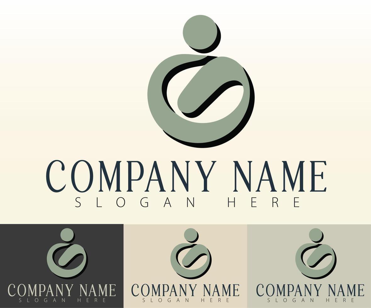 A fresh take on unity in a modern business logo. vector