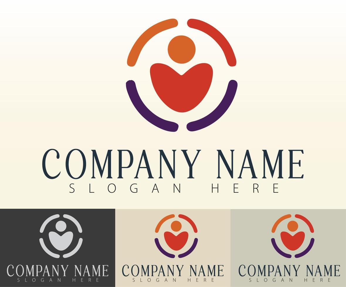Reflecting unity in a structured, modern business design. vector