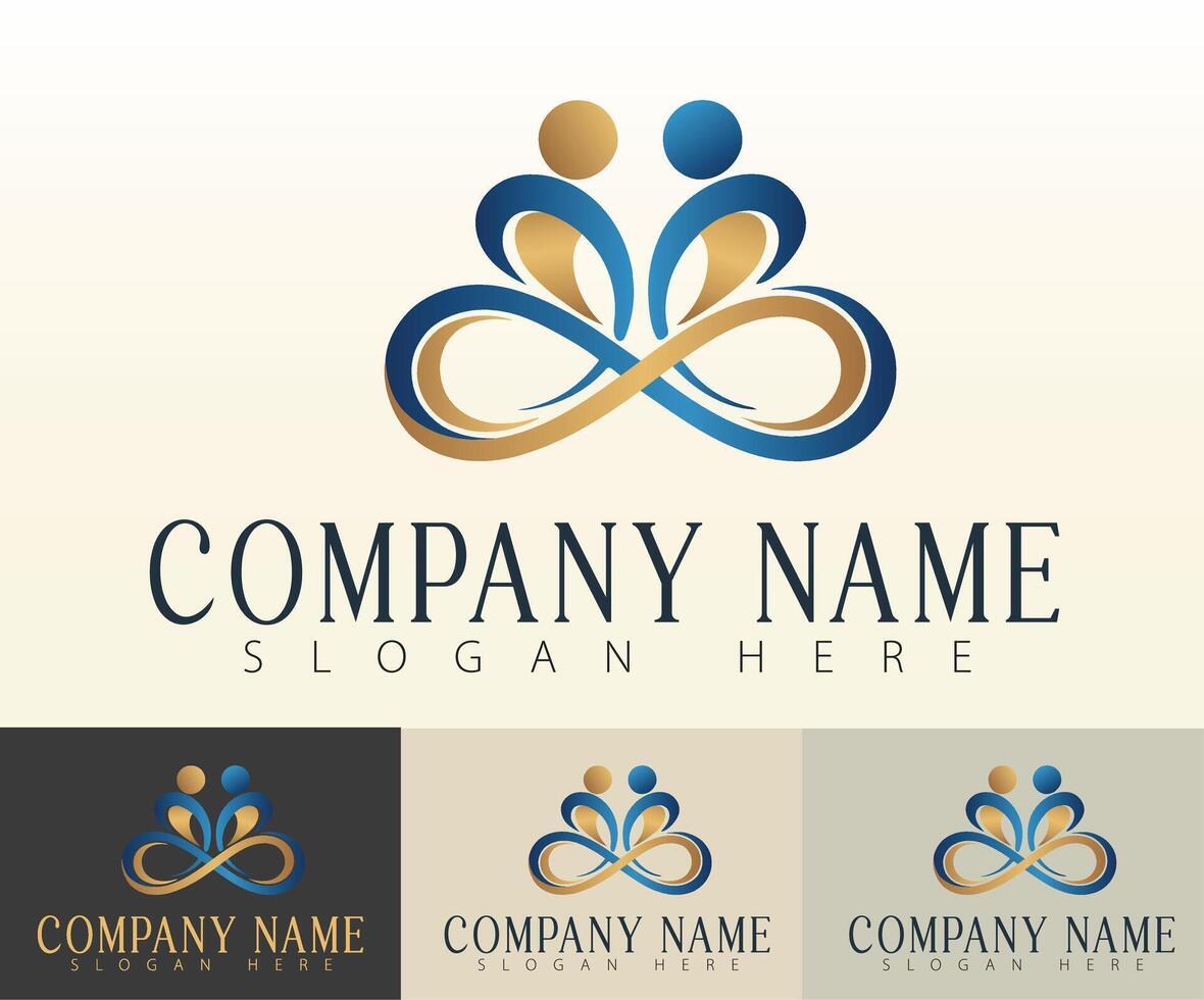 A sleek infinity logo created for modern business branding. vector