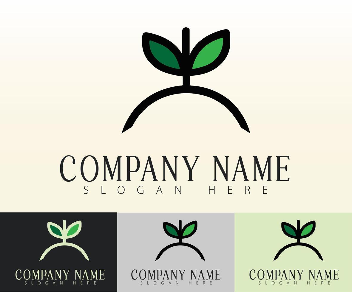 A sleek, modern logo for a fresh produce business. vector