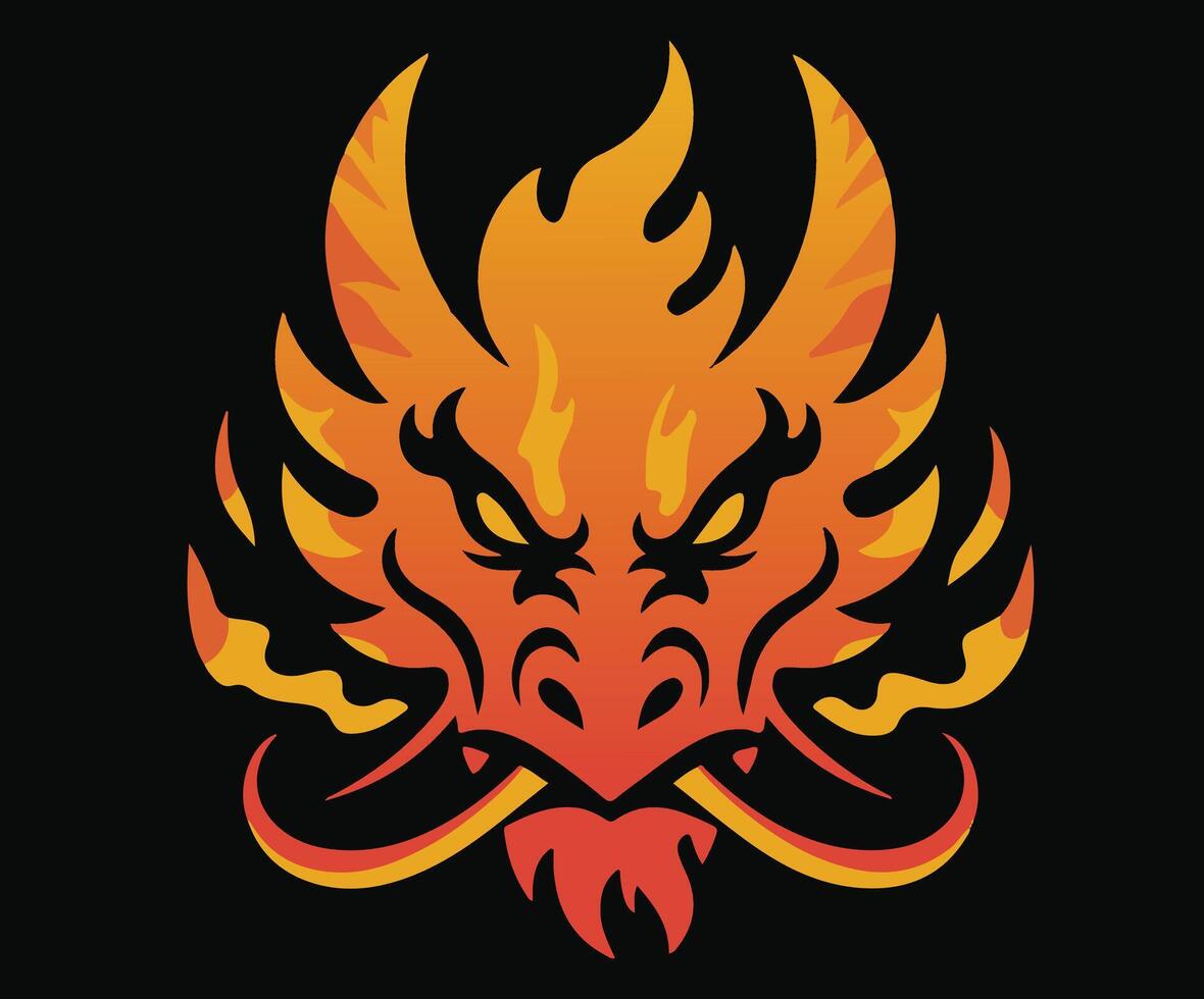 A dragon design rich in ancient mythological symbolism. vector