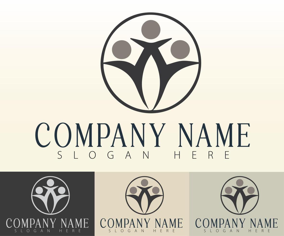 Unity crafted into a strong business brand. vector