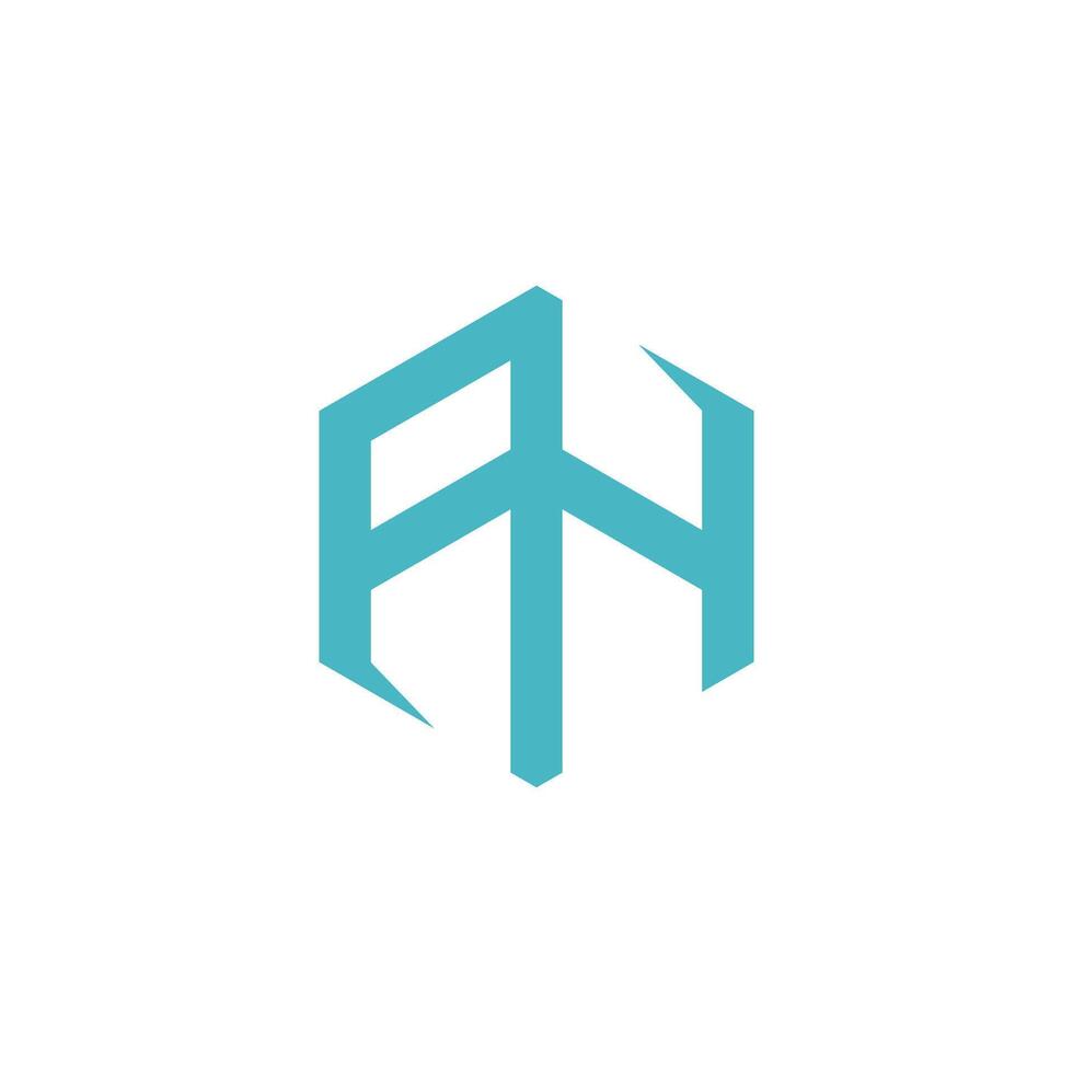 Initial AH letter logo vector