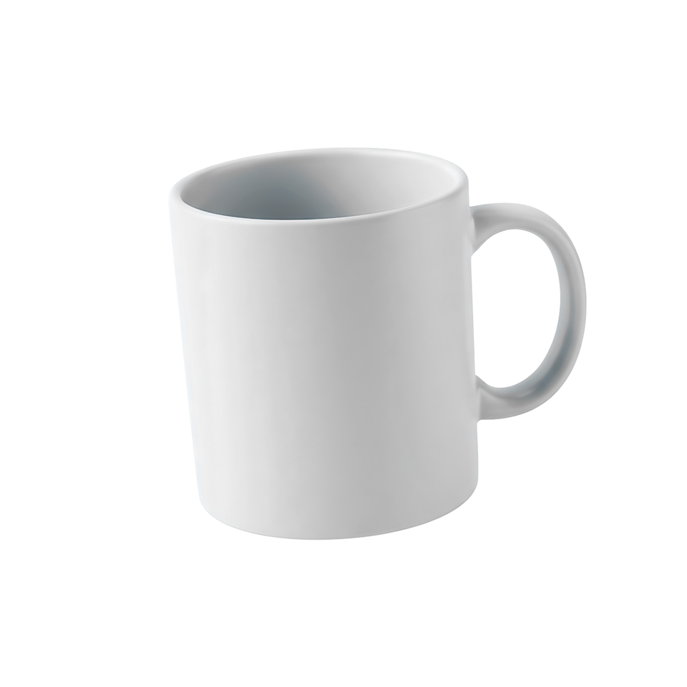 Blank White Coffee Mug Mockup Isolated on Transparent png