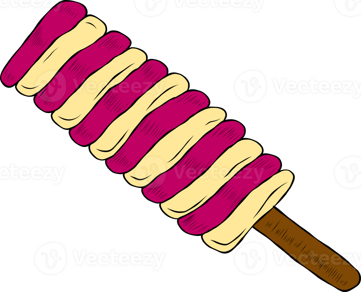 ice cream cartoon style drawing. png