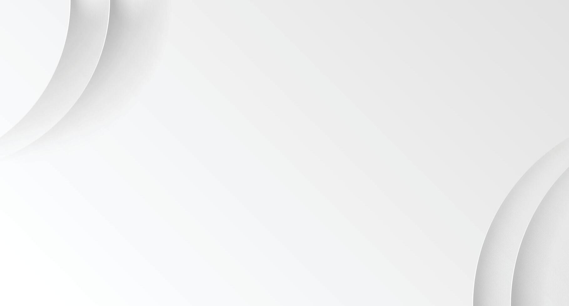 Minimalist White Background with Circular Gradient Design Elements vector