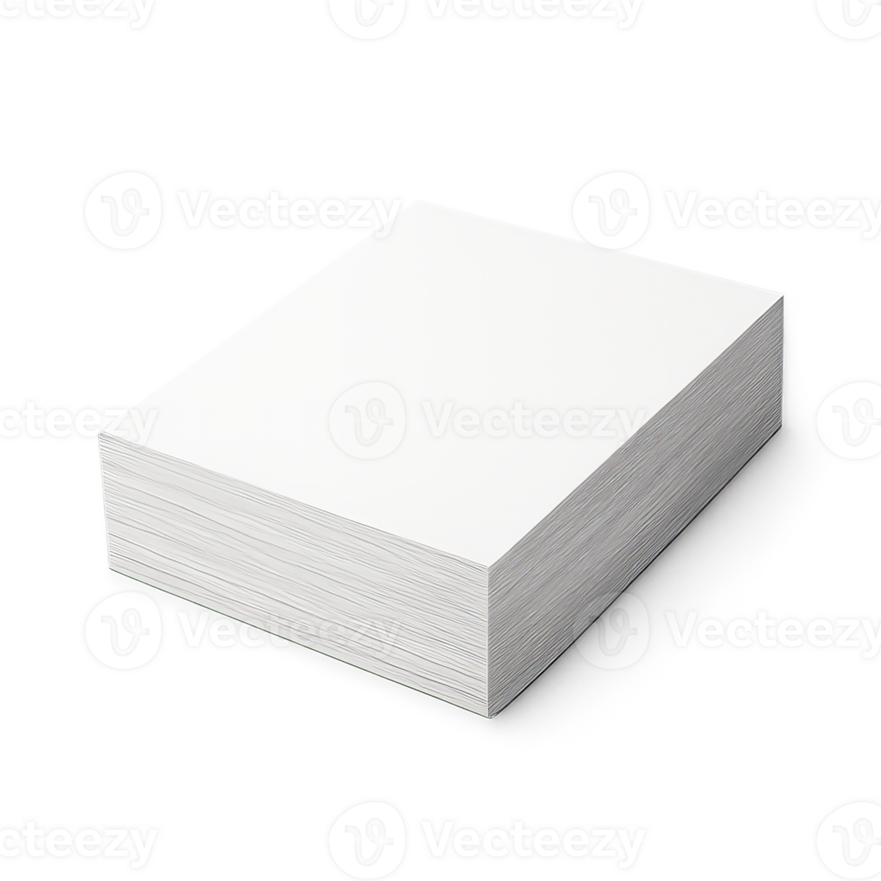 A Neat Stack of Blank White Printer Paper png