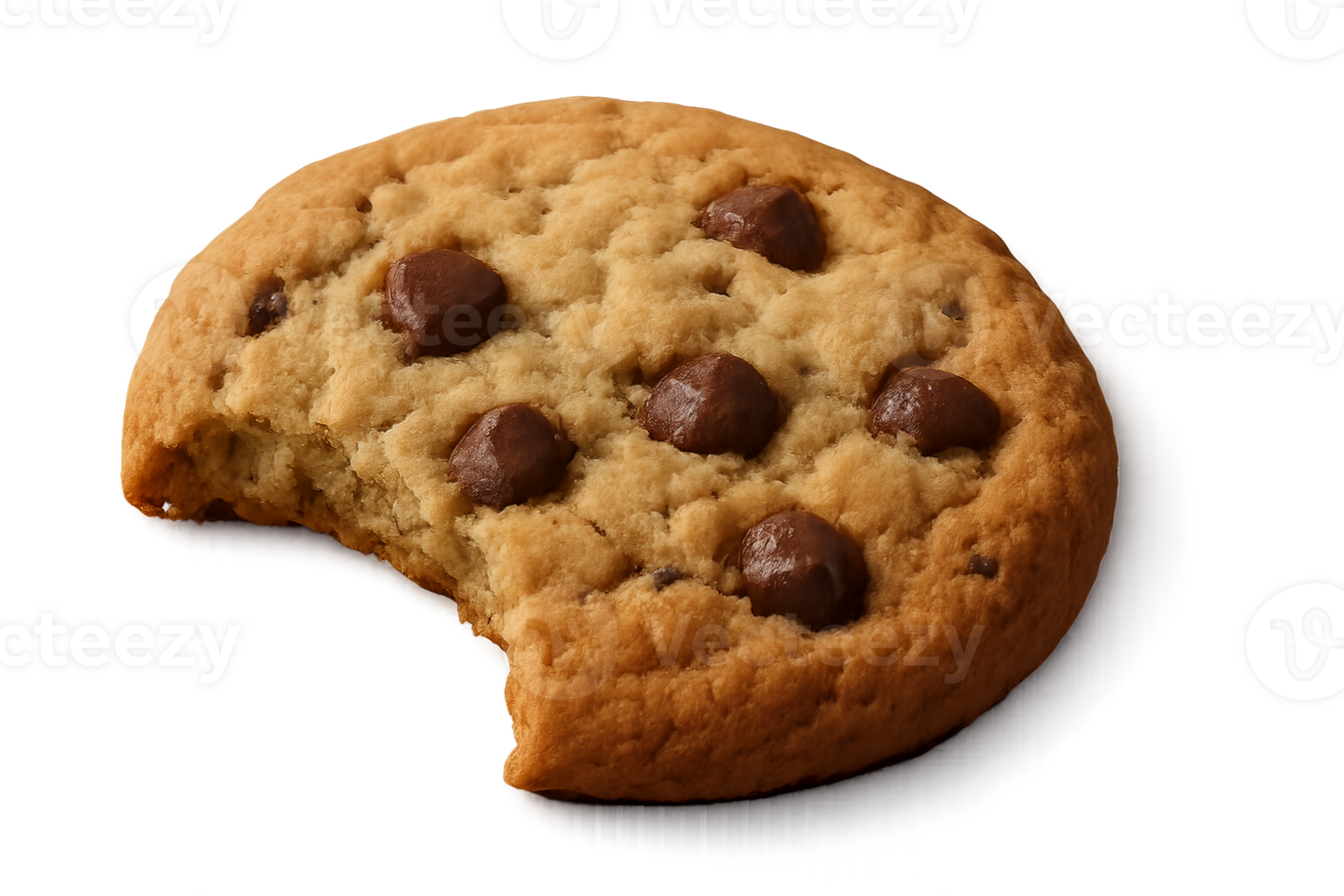 An Appetizing Close Up of a Classic Homemade Cookie png