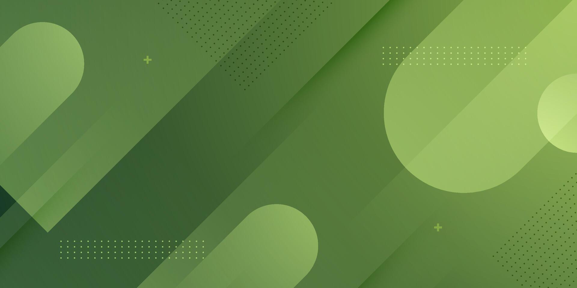 Abstract colorful green dynamic color background. Simple geometric pattern design. Cool banner background. vector