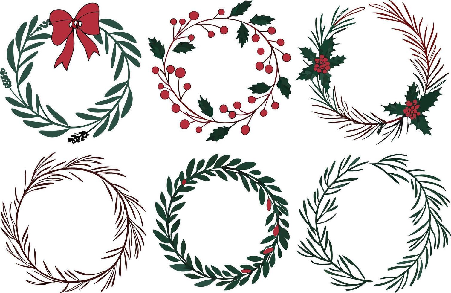Unique Holiday Drawing Design Showcasing Merry Christmas Greetings vector