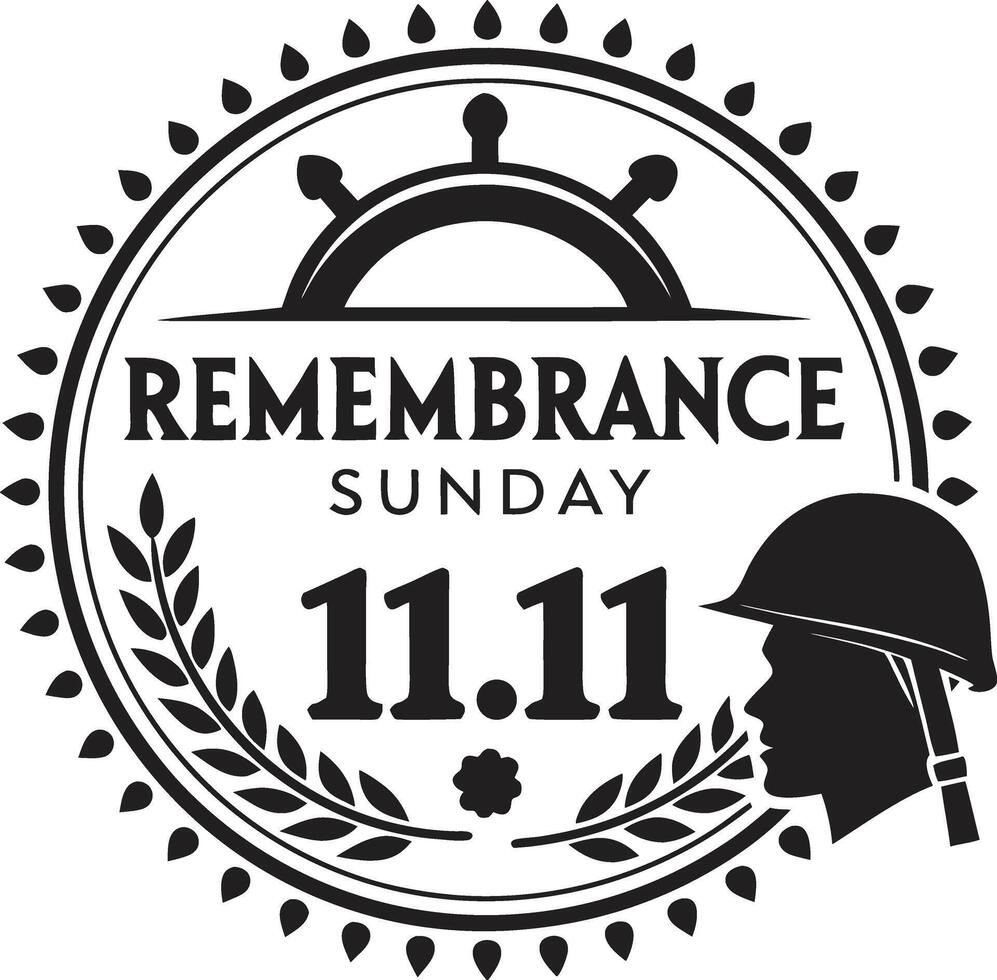 Lest We Forget Bold Typography T Shirt Designs for Remembrance Sunday vector