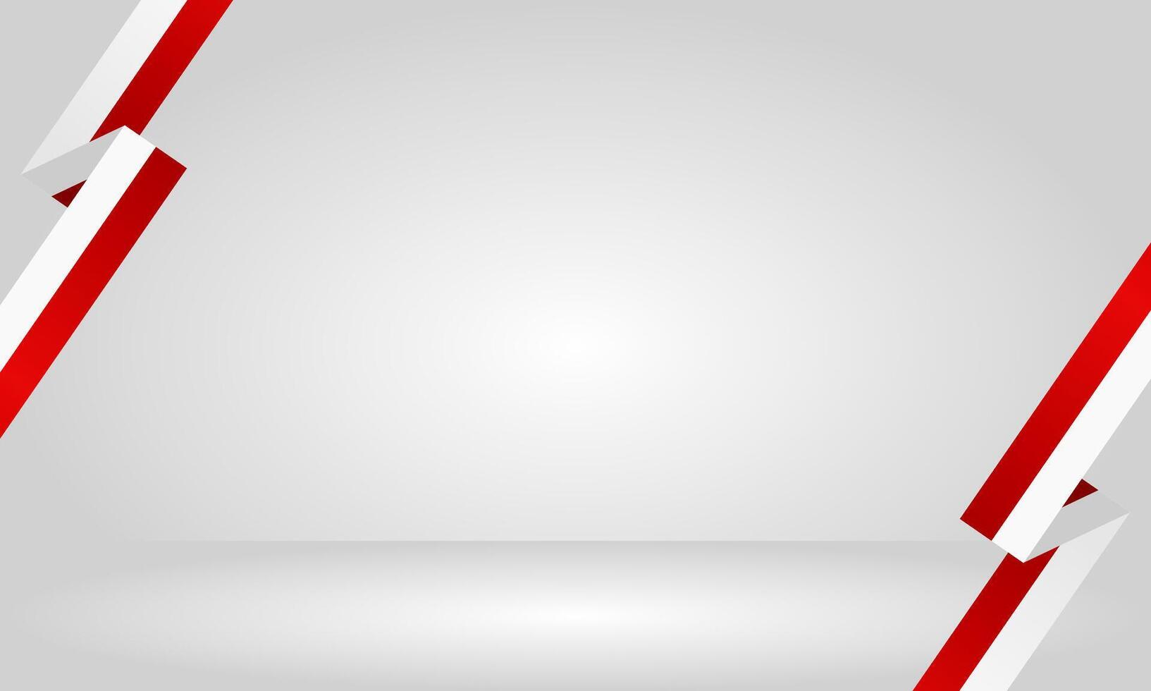 Indonesia independence day background with red white diagonal stripes design vector
