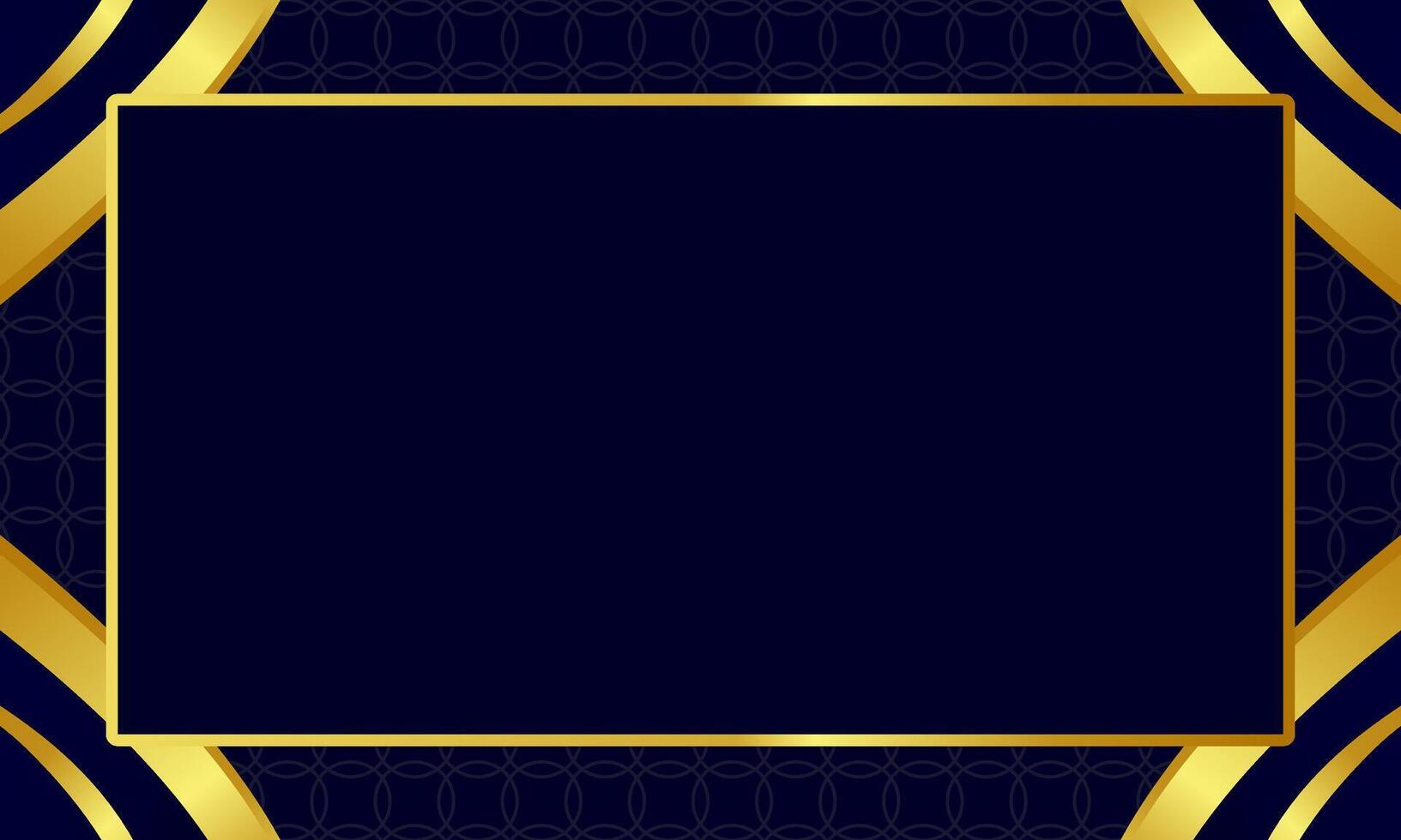 Dark background with gold frame design vector