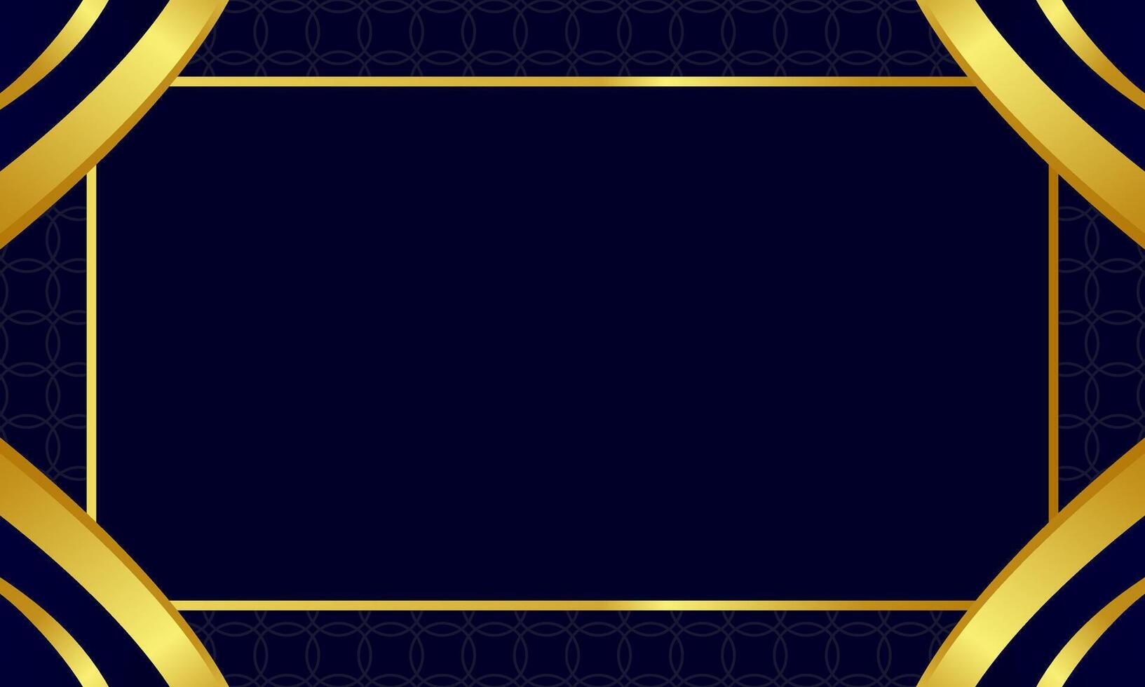 Gold frame on dark background vector