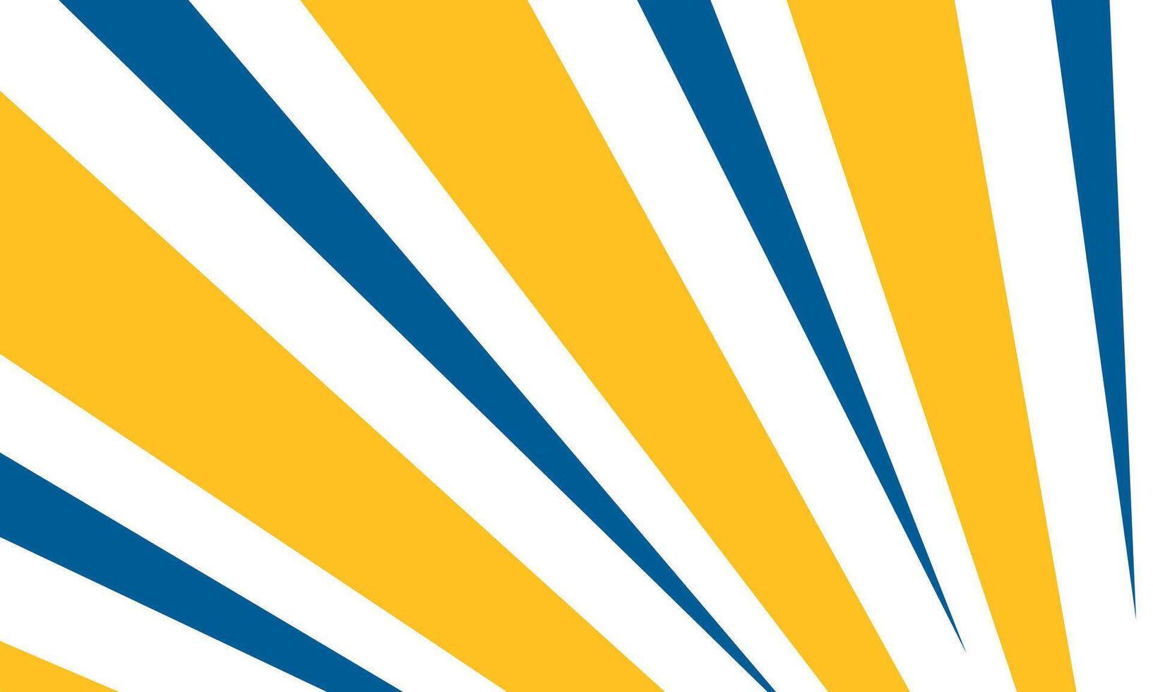 Yellow and navy slanted stripe burst abstract background in minimalist style vector
