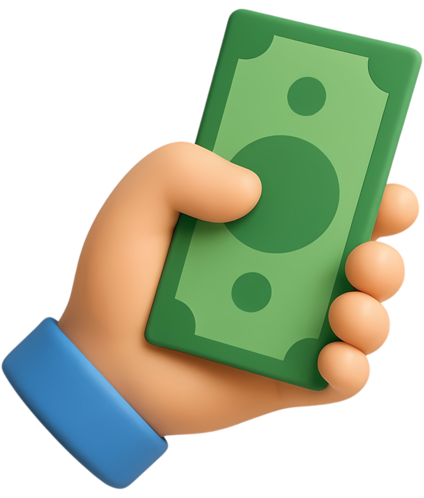 hand hold money icon png