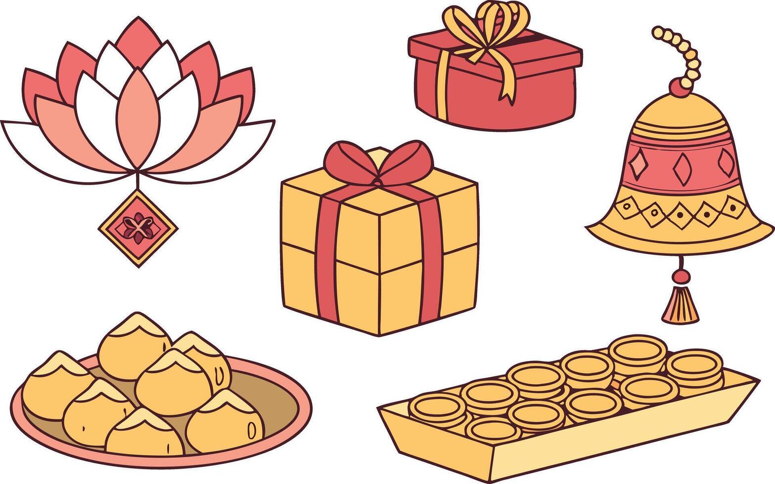 Diwali Theme Illustration for Holiday Design and Greeting Cards vector