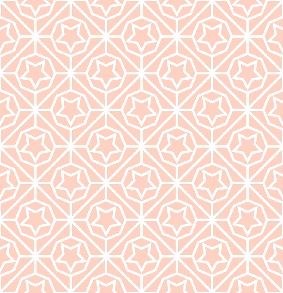 A pink and white geometric pattern vector