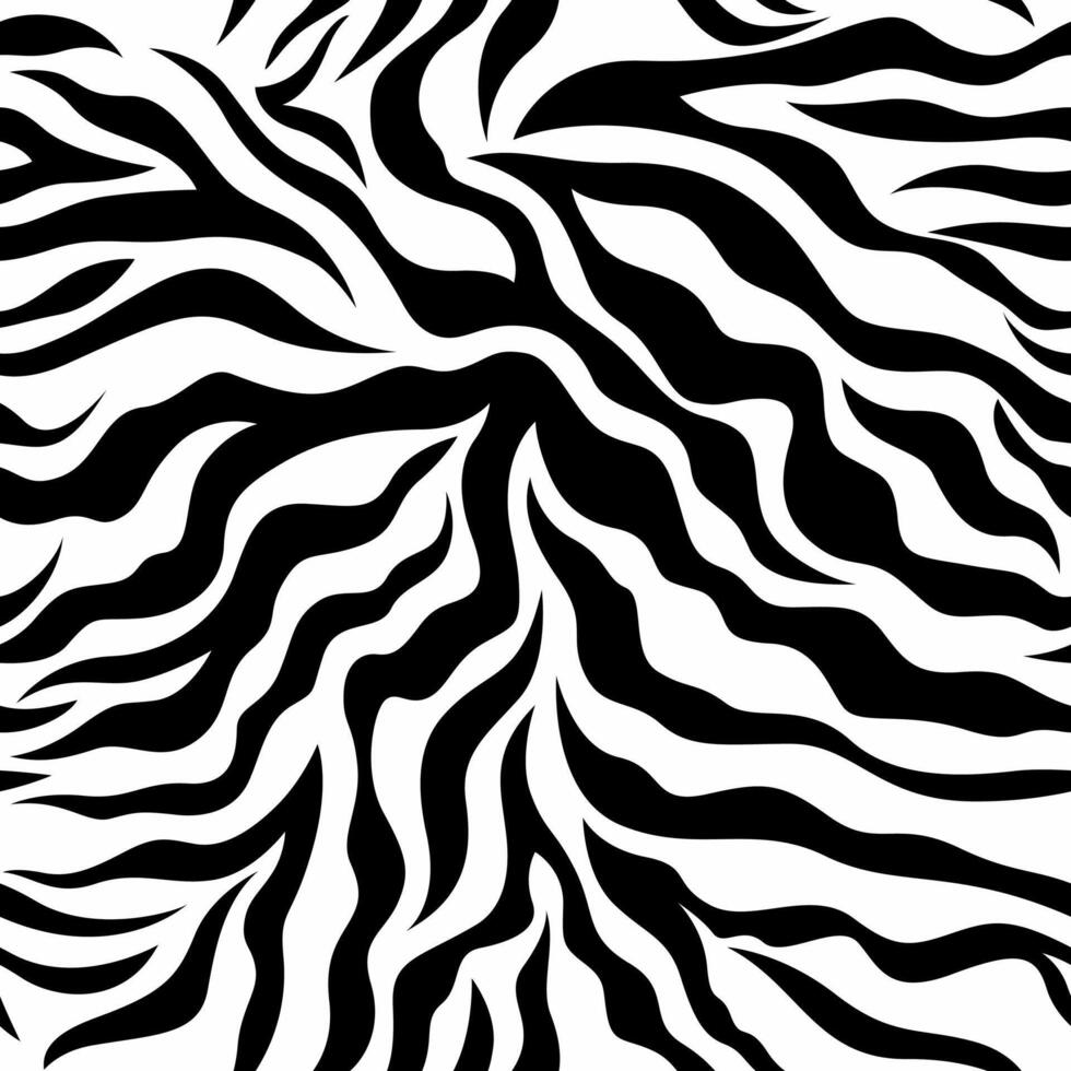 A zebra print pattern is shown in black and white vector