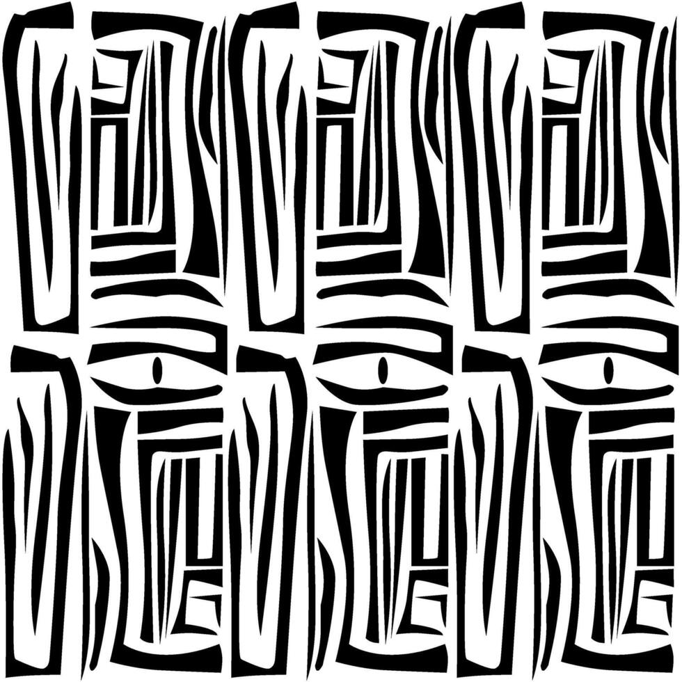 A black and white pattern with a zebra design vector