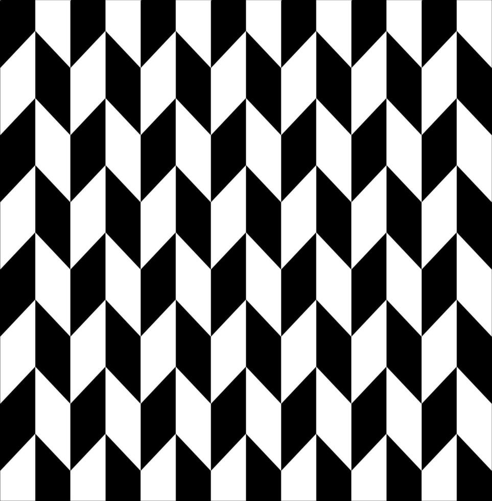 A black and white chevron pattern with diagonal lines vector