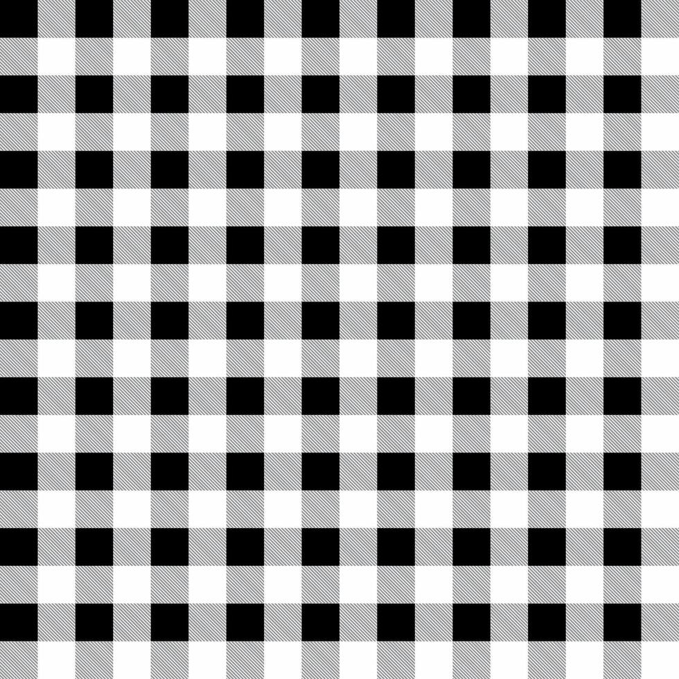 A black and white checkered fabric pattern vector