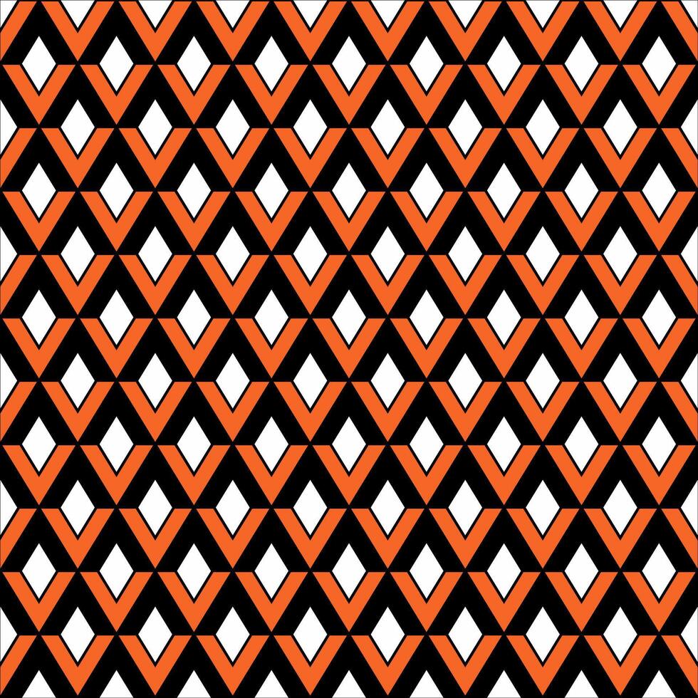An orange and black chevron pattern vector